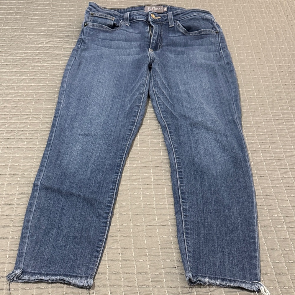 Just USA Dark Blue Ankle Jeans